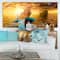 Designart - Sea Mermaid with Ghost Ship - Seascape Canvas Art Print